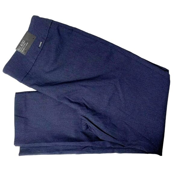 S C & Co Womens M Tummy Control Skinny Fit Slim Leg Stretch Pants Flat Front - Picture 2 of 5